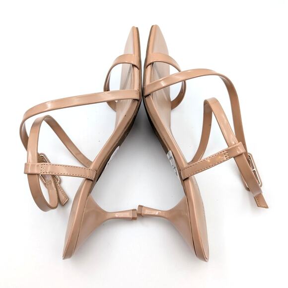 Nine West Hinell Kitten Heel Sandal Ankle Strap Warm Buff Size US10M EU41 - Picture 5 of 9